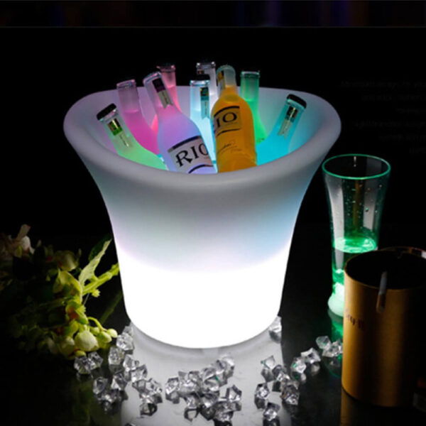 led küüler ice bucket, led valgusega cooler