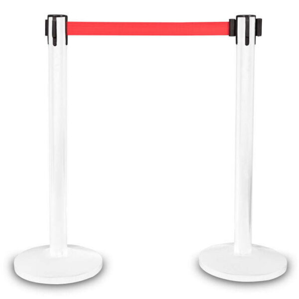 piirdepostid valge punane lint