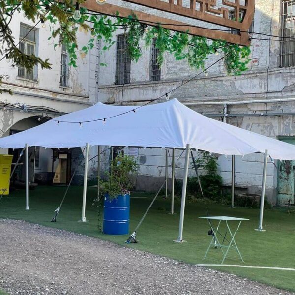 stretch telk 6x10, purjetelk, pulmatelk, peotelk, üritustelk, rannatelk