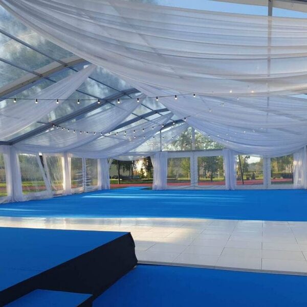 messivaip, vaiba paigaldus, telgi dekoratsioon, läbipaistev telk