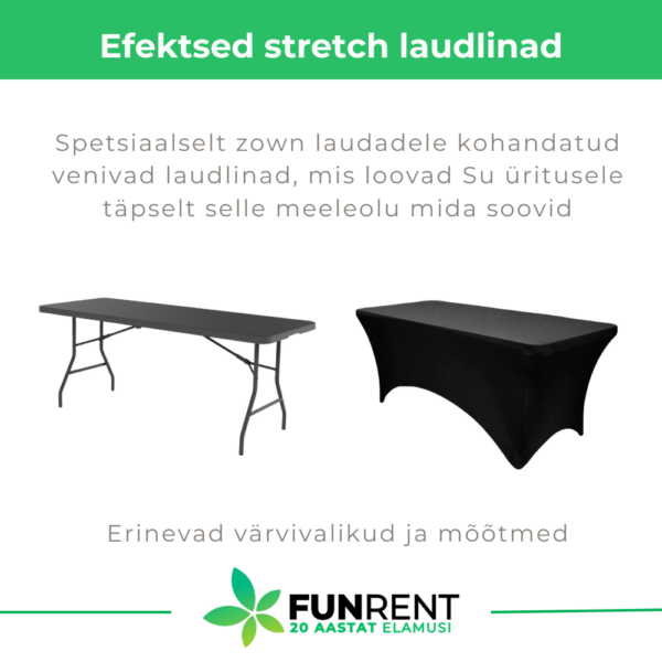 keskelt kokkupandav laud 183 x 76 x h74 cm