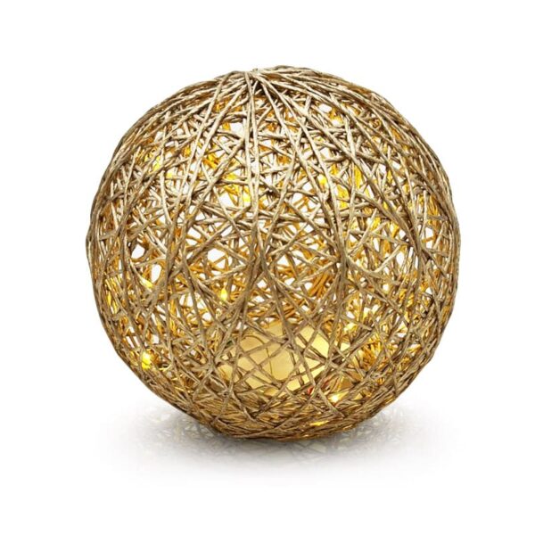 valguspall kuldne 15 led, 15 cm