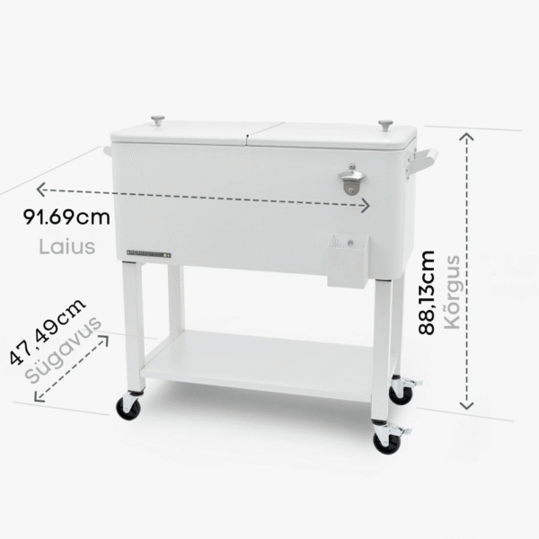 permasteel 75,7l ratastel cooler