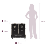 prügisorteerimisjaam alusel 2x90l
