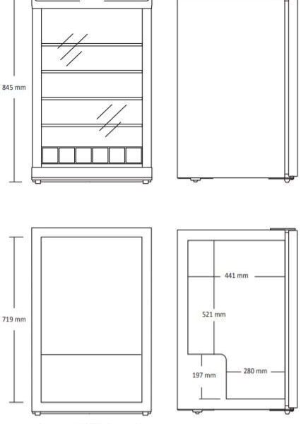 vitriinkülmik chill dks142be