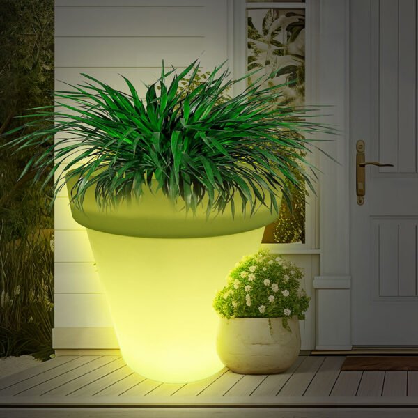 suur led lillepott ⌀75cmxh80cm päikesepatareiga