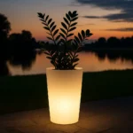 led lillepott päikesepatareiga ovaalne