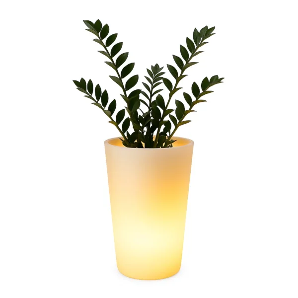led lillepott päikesepatareiga ovaalne