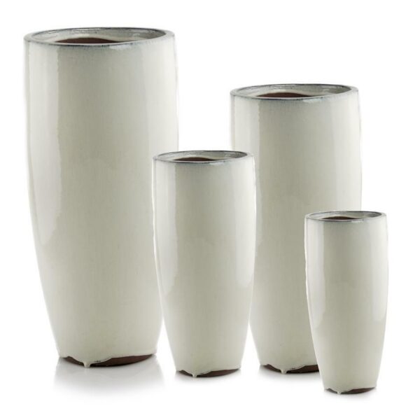 vaas glazed valge