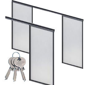 Ühe lehega + kahe lehega lükanduks lukuga