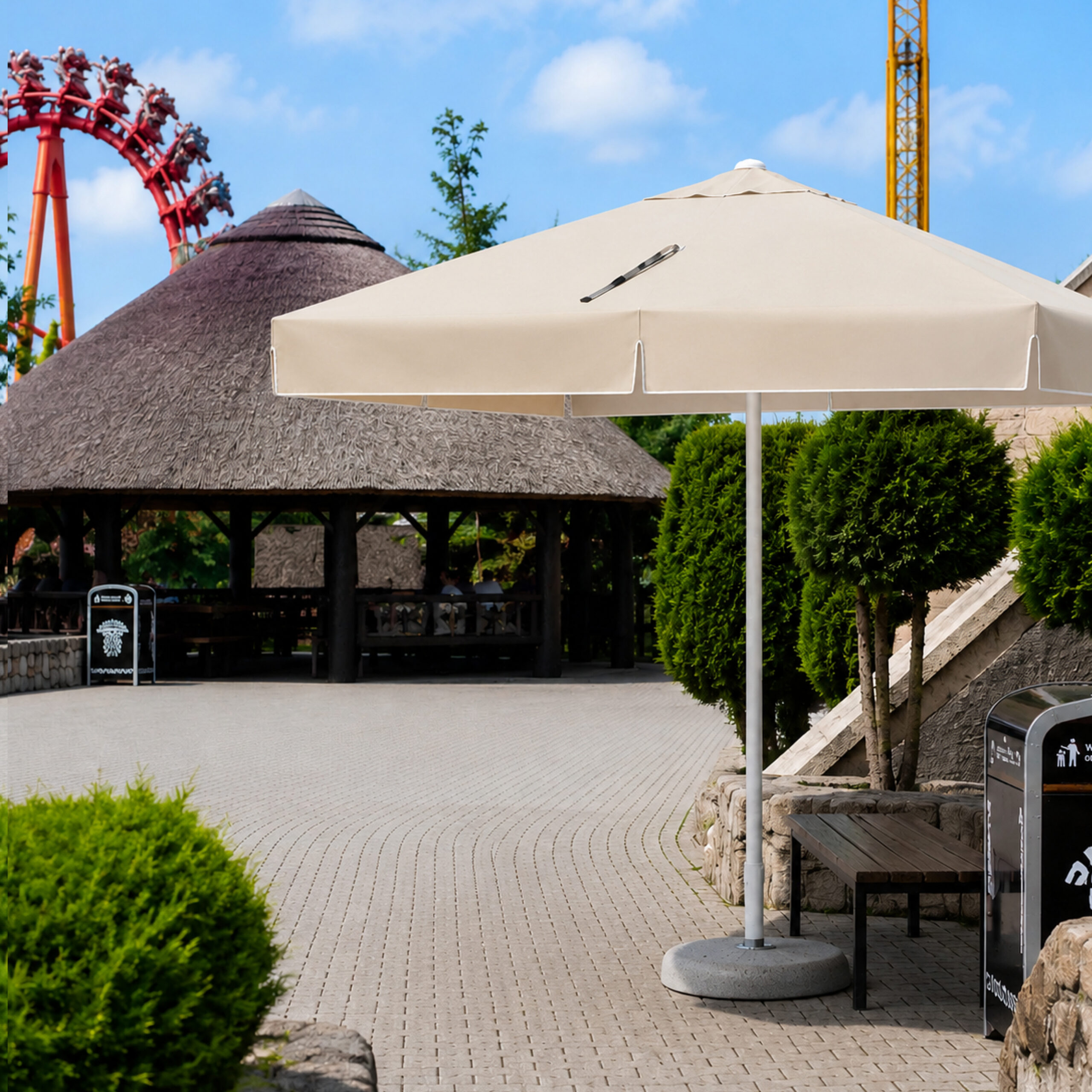 keskpostiga päikesevari parasol easy up 2x2m