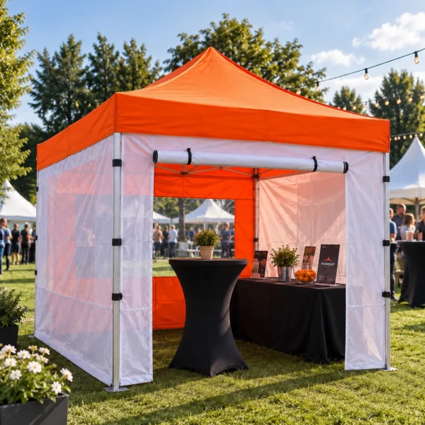 pop up telk 3x3m oranž seintega