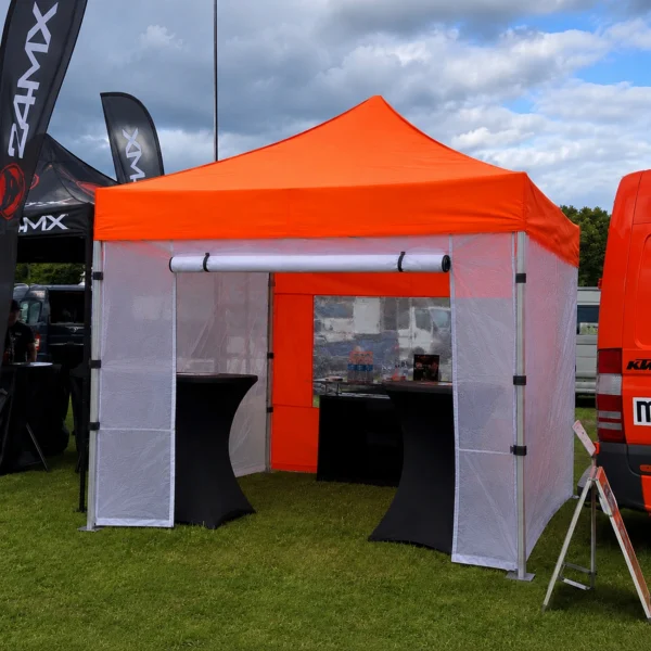 pop up telk 3x3m oranž seintega